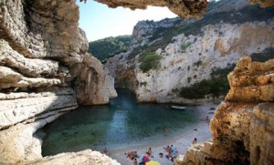 Stiniva beach on Vis island