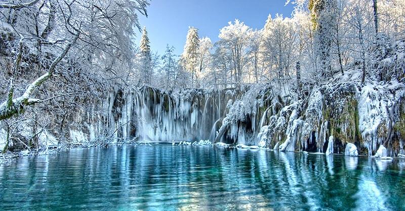 Winter Season Plitvice Lakes