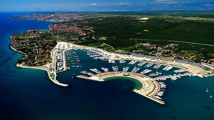 Aerial view on Bibinje Croatia