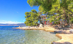 Bene beach in Split Croatia